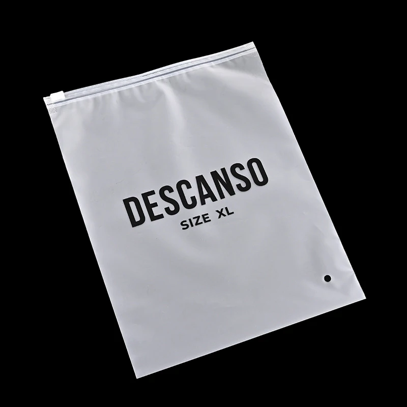 Bolsas de plástico con cierre de cremallera para ropa de bebé, bolsas de  embalaje con cierre deslizante de bloque, esmerilado, transparente, con