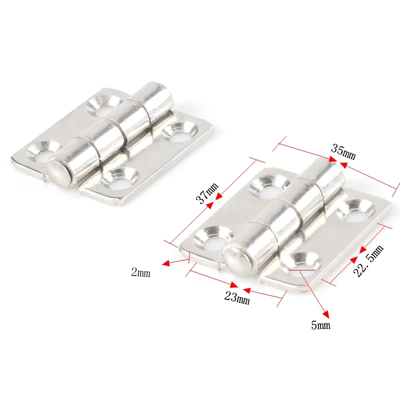 CL253 Stainless Steel Alloy Distribution Box Control Box Thickened Hardware Hinge Movable Switch Cabinet Door Cutting
