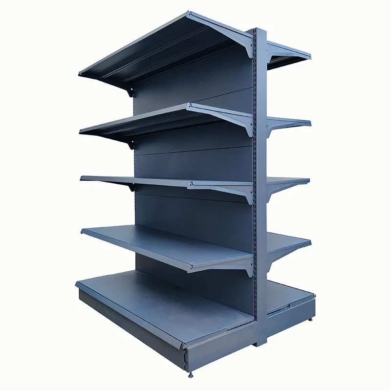 Manufacturers Shop Display Gondola Shelving Doublesided Supermarket Wall Wooden Shelves For