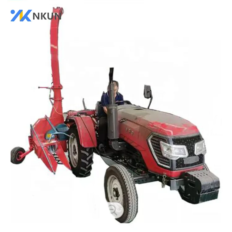Tractor Pto Drive One Row Mini Corn Rear Side Silage Harvester Machine
