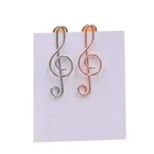 Stargood gold , silver rose gold clef musical paper clip stock products