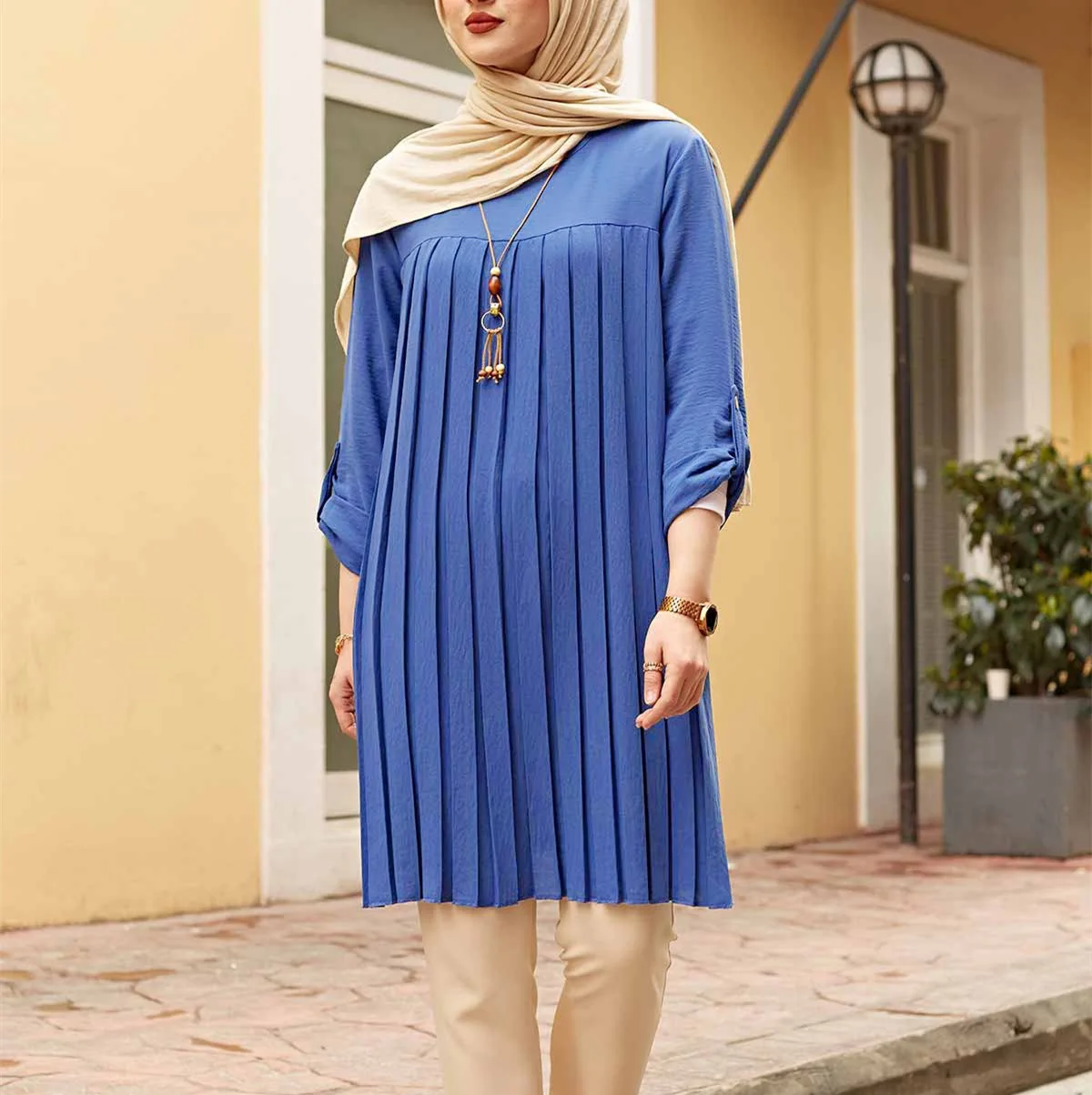 Wholesale 5xl Plus Size Dubai Abaya Muslim Women Dress Tops Long Sleeve