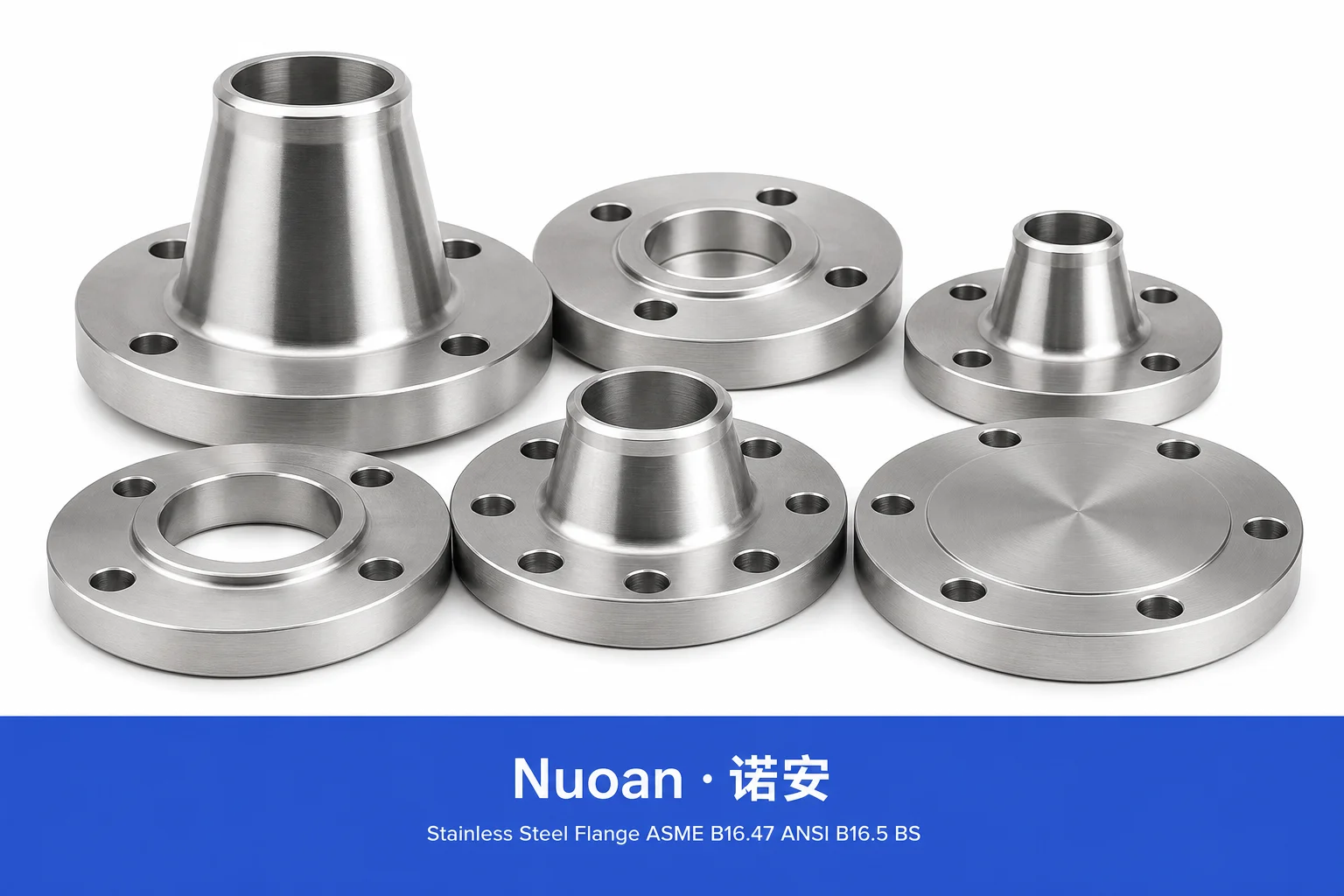 不锈钢法兰 ASME B16.47 ANSI B16.5 BS10 WN 滑动盲板 SS304 SS316