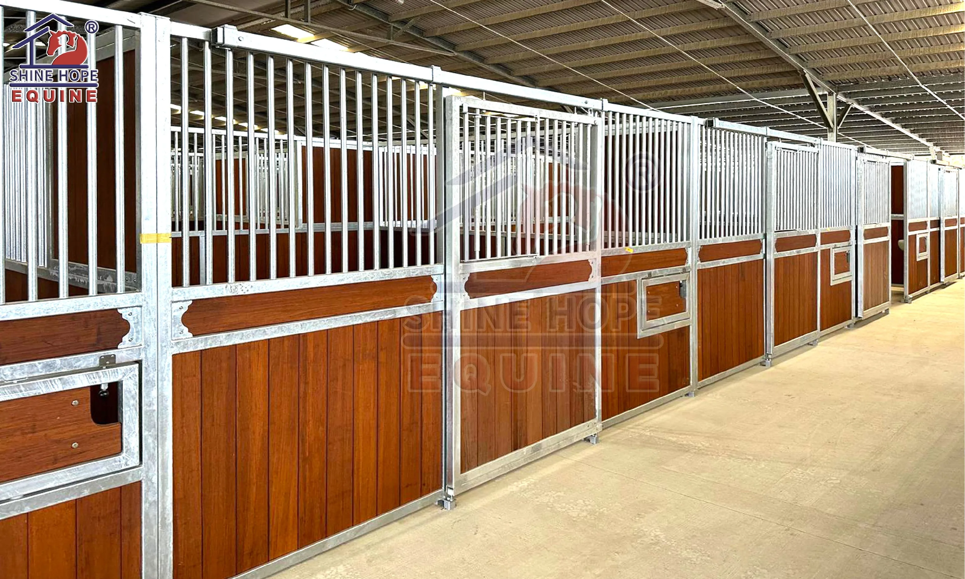 Farm Riding Bamboo Steel Frame Only Priefert Horse Stalls Kits - Buy ...