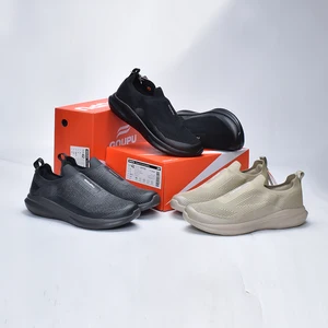 Men's Summer Mesh Slip-On Breathable Lightweight Comfortable Casual Sports Impact Resistance Walking Shoes EVA Midsole Rubber