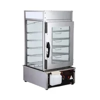 Pie Warmer Display Bun Steamer Temperature Adjusted Food Warming Display Hot Dog Showcase