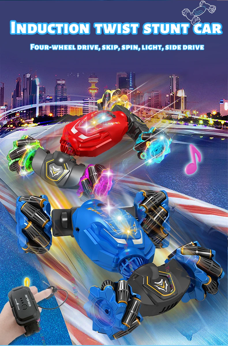 Mini Drift Remote Control Car Rc 100 Km Speed Hand Gesture Off Road And