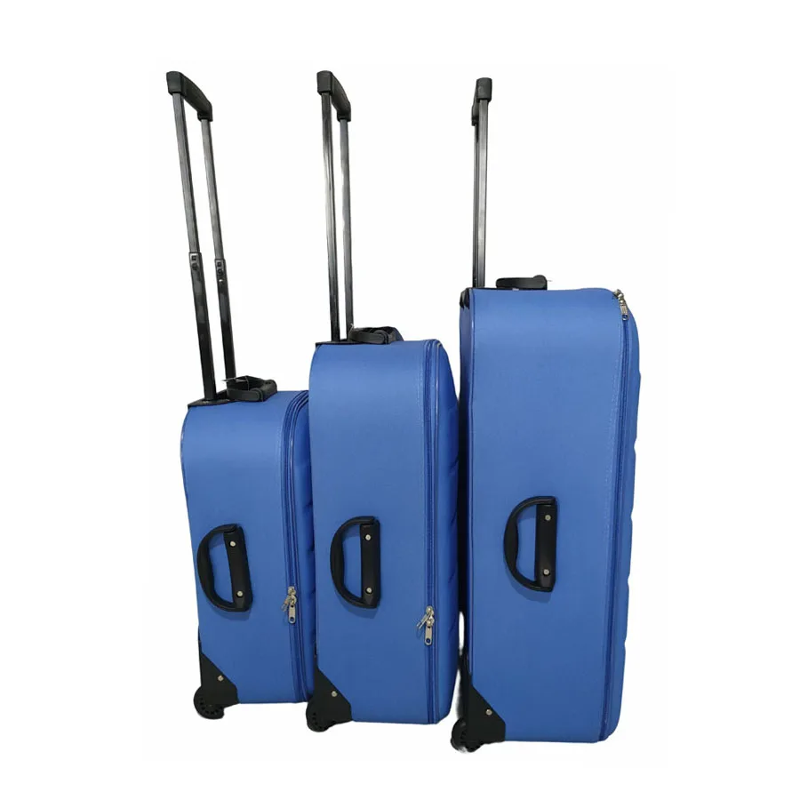 Wholesale Trolley Travel Bag Soft Luggage Set 3 Piece For Family Travel