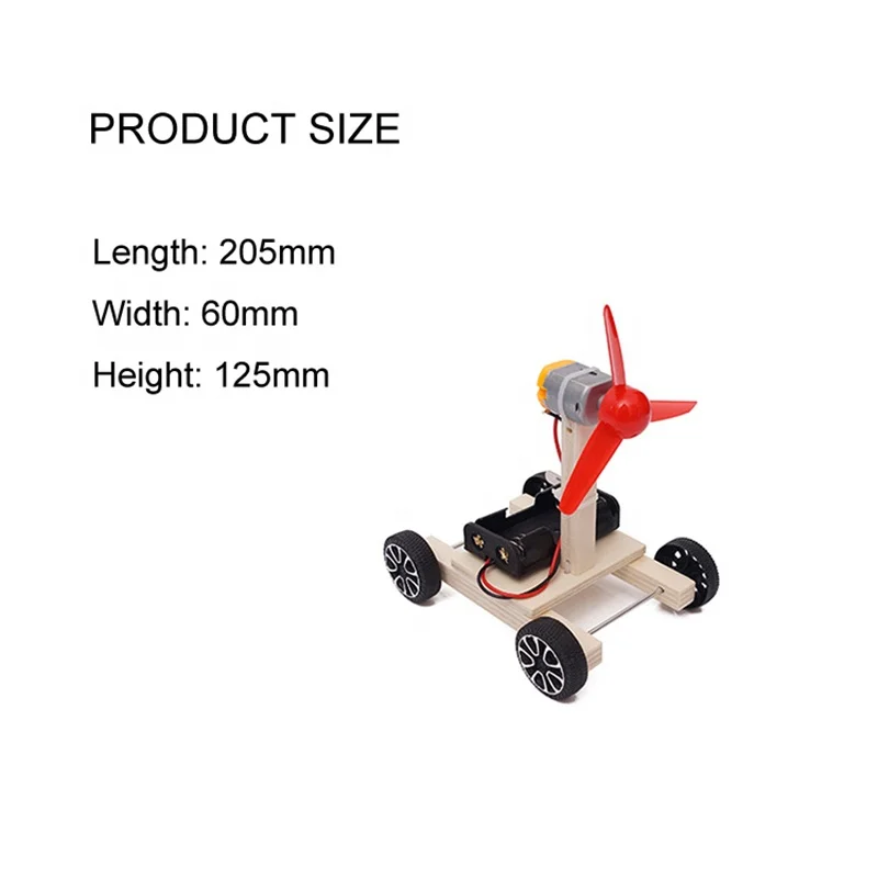 
 STEM научный эксперимент Обучающие самодельные деревянные сборные аэродинамические автомобильные игрушки  