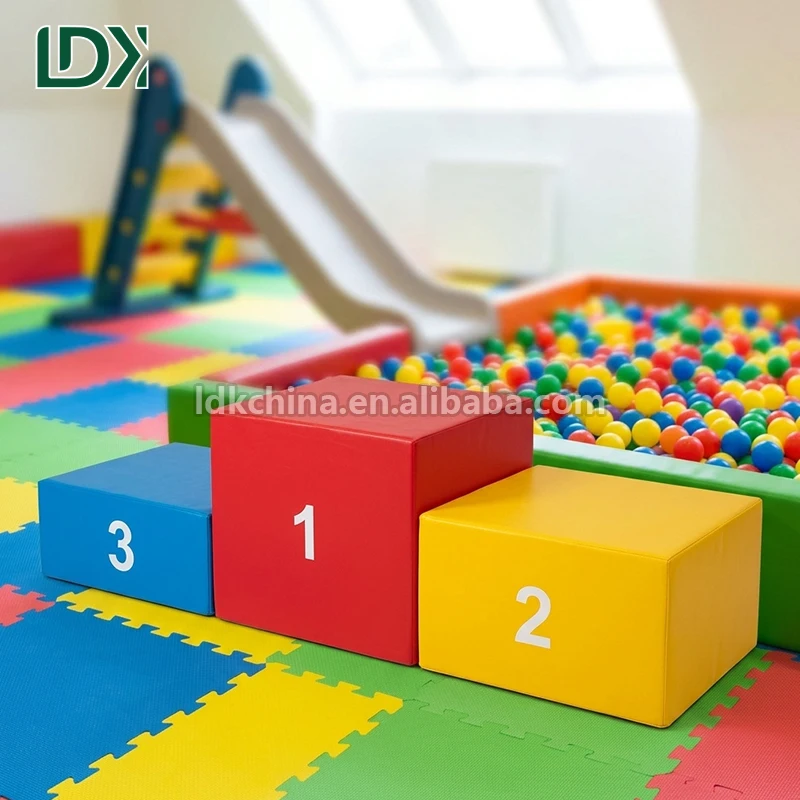 LDK Customized Colchonetas De Gimnasia Kids Gymnastics Equipment Mat Soft Podium Foam Mat