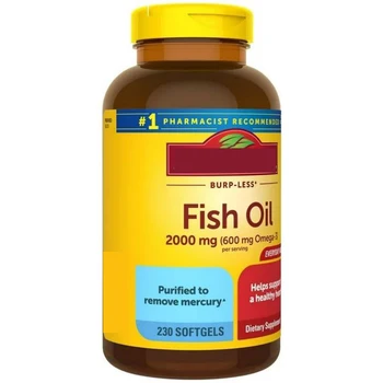 ODM/OEM Support Healthy Heart Fish Oil 250 Softgels Fish Oil Omega 3 Supplement