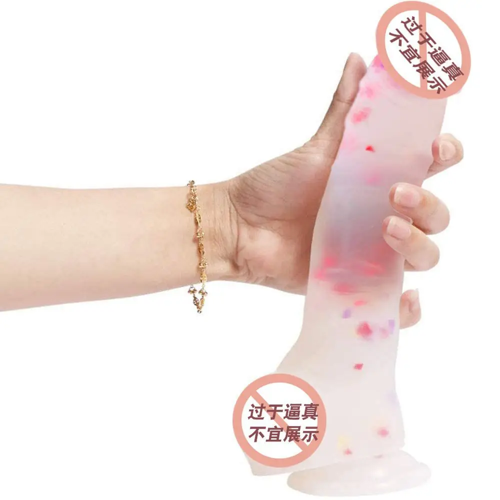 Sex Toys Silicone Transparent Stars Shine Huge Realistic Dildos For Women -  Buy Huge Dildo,Realistic Dildo,Silicone Dildo Product on Alibaba.com