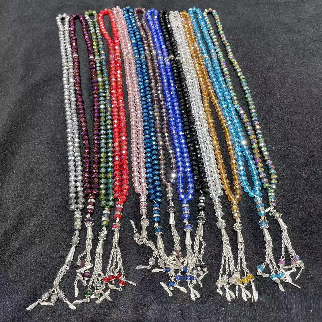 Eid Mubarek Gift Tasbeeh 99pcs 8mm Crystal Liked Prayer Rosary Beads ...