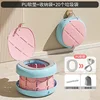 Bolsa de almacenamiento corta de tres capas color rosa cereza PU120