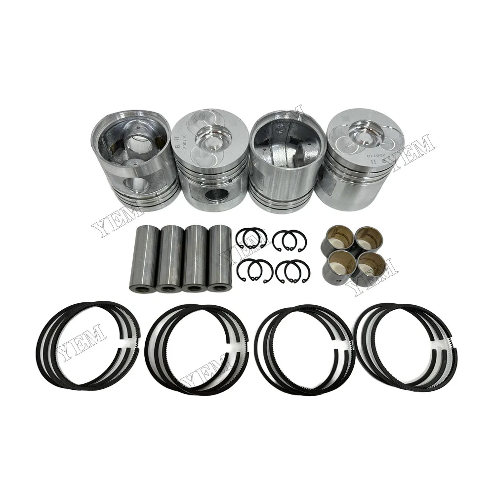 Piston Set With Rings Fit for Xinchai A490BPG Engine 2