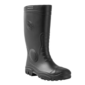 Rubber Rain Boots Industry Fishing Men & Women Pvc Gum Boots Manufacturer Wholesale Waterproof Black Adult Unisex Midi Mesh