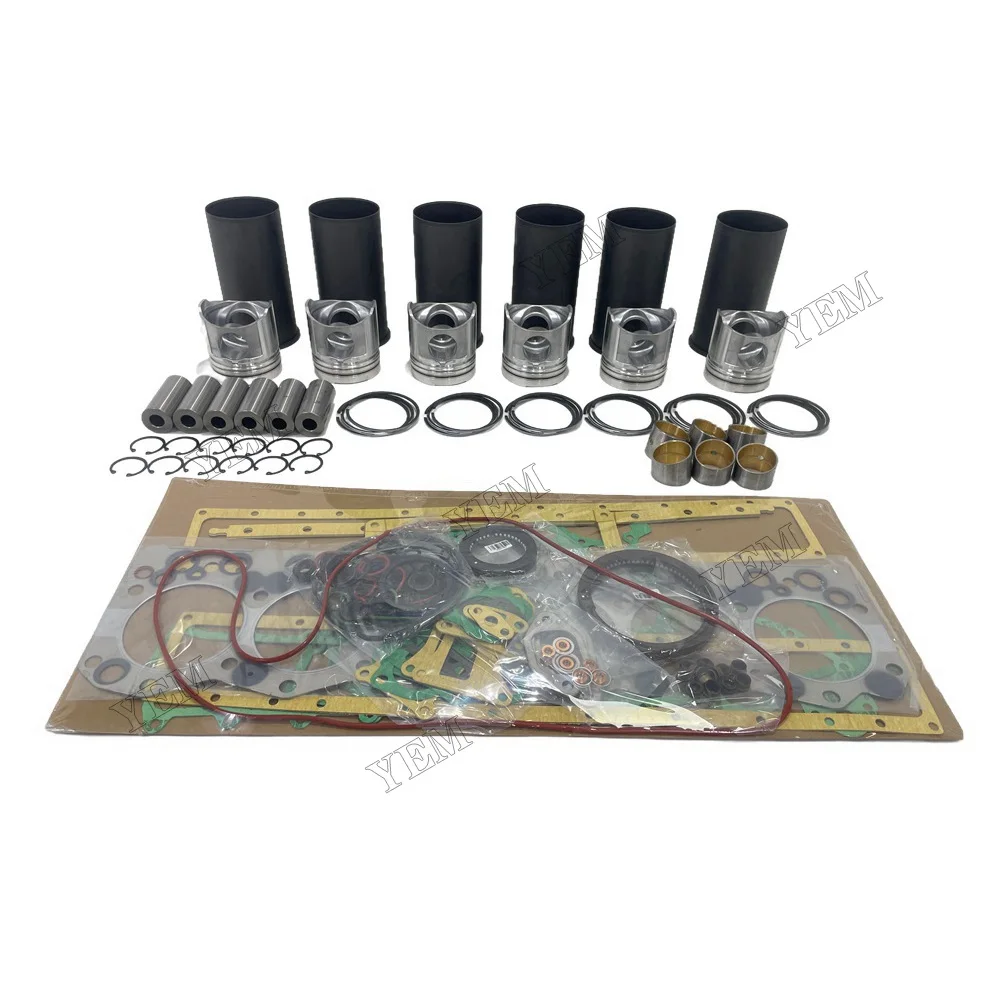 For Komatsu 6D108 Overhaul Kit With Gasket Set Engine Parts Replacement 2