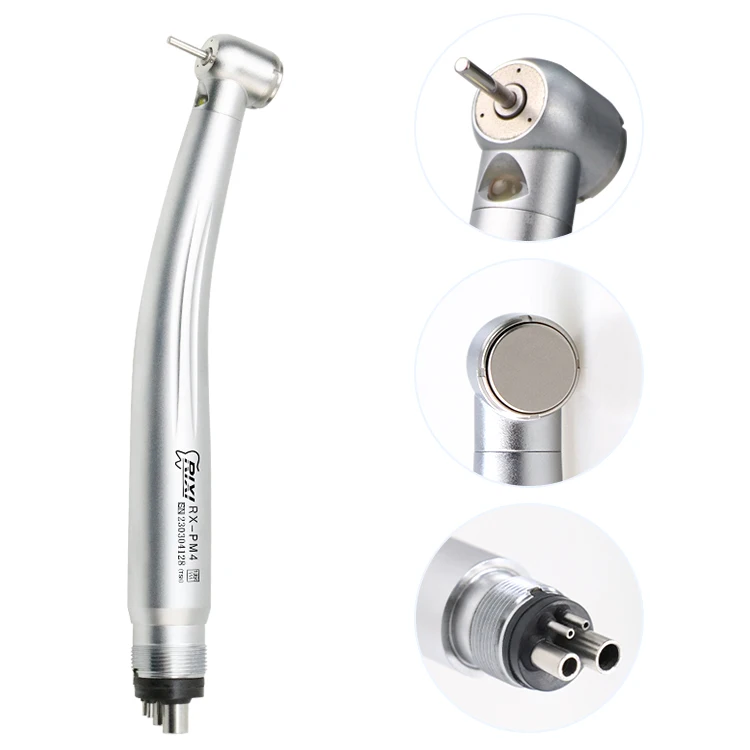thumbnail image 2 of Joydental LED High Speed Push Button Handpiece – 2/4 Hole, 3 Water Spray, Ceramic Bearing 2 of 4