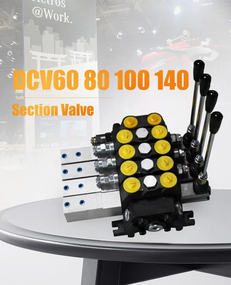 Dcv100 Hydraulic Directional Control Valves Block 100l/m Sectional ...