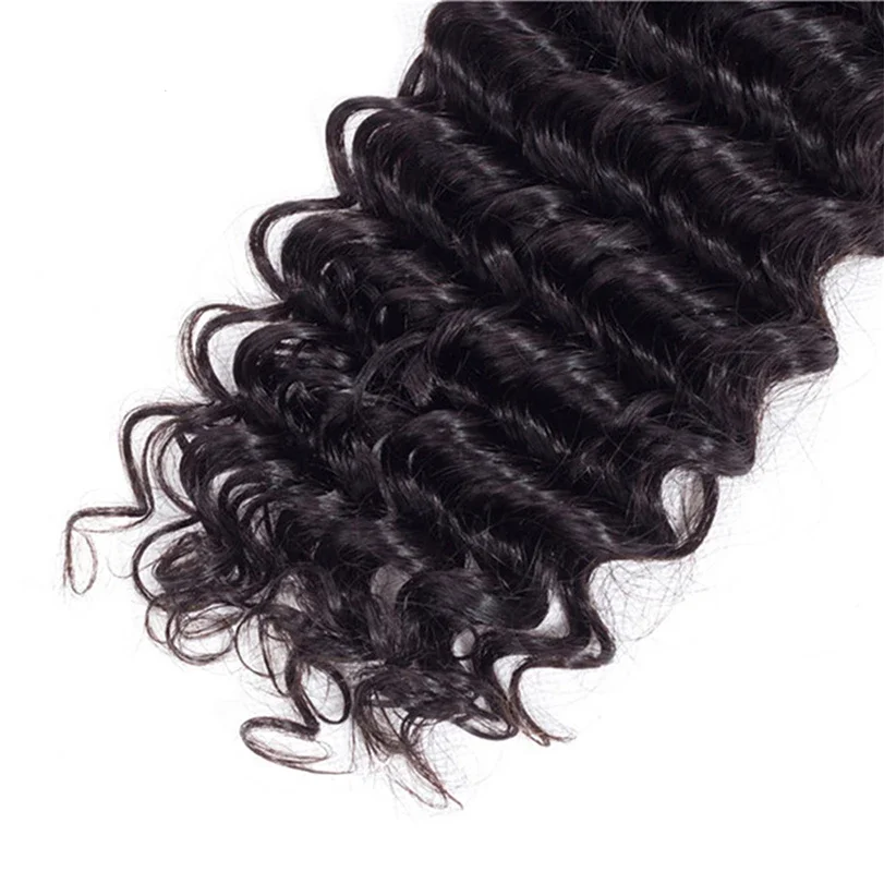 Deep Wave Silk Base Topper Human Hair Closure Brazilian Virgin Toppers Baby Hair_voghion.com
