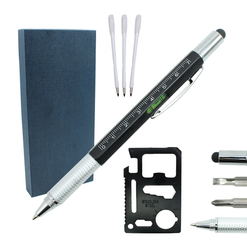 6 in 1  Pen Notebook and Pen Gift Set Multifunctional Screwdriver Tech Pen