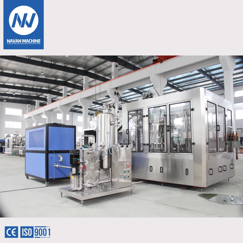 Full Complete Automatic Rinsing Filling Capping Three in One Machine for Beer Production Line With PET Bottle manufacture