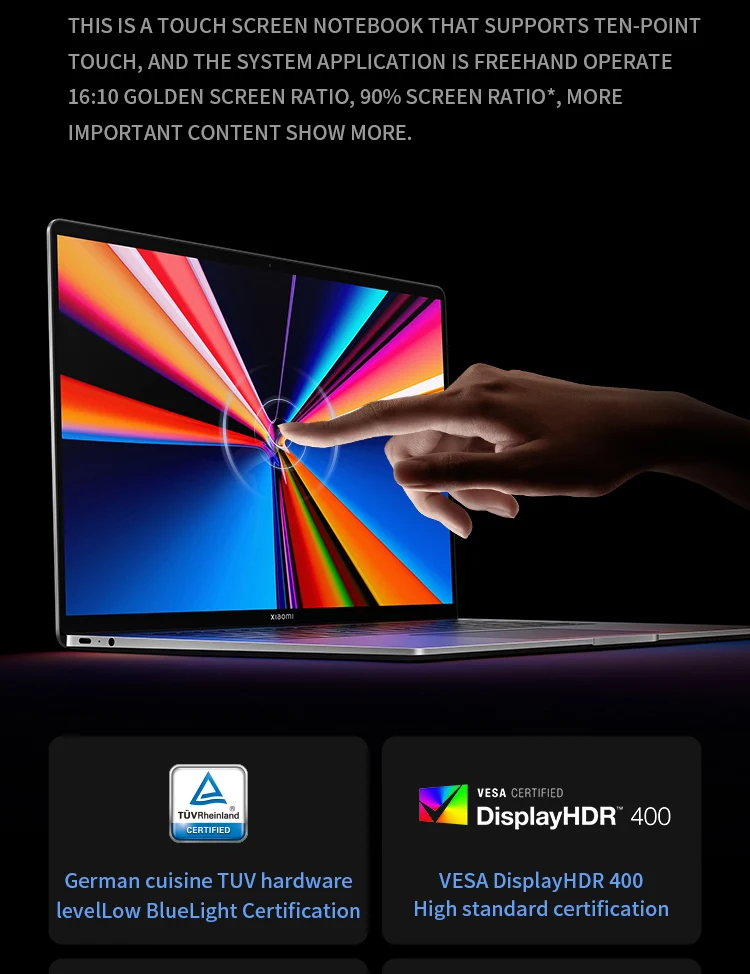 Xiaomi Book Pro 16 2022 OLED 4K Touch Screen i7-1260P / i5-1240P RTX 2050 /  Iris Xe Xiaomi notebook| Alibaba.com