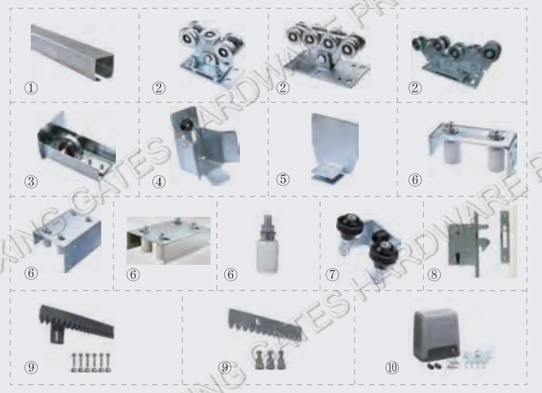 Gate Track Bolt Down Galvanized Metal Ground Track U Or V Sliding Gate