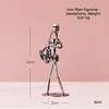 Saxophone-iron art figure