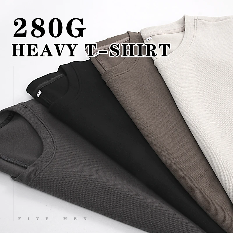 Custom Brand Logo Vintage Men's Loose Side Vent T-Shirt New Design Heavy Weight 100% Cotton Quick Dry Oversized Fit