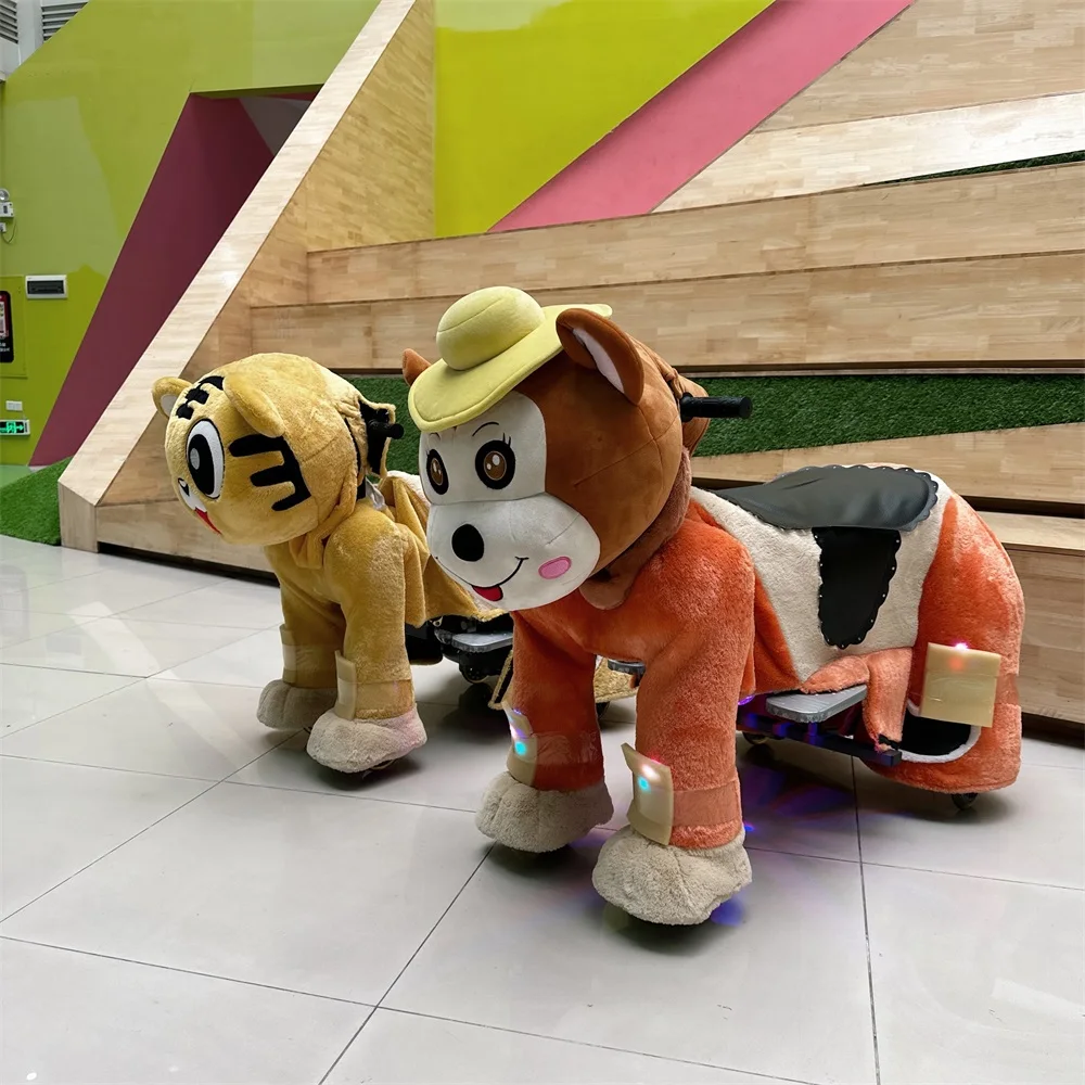 Excellent Quality Interesting Electric Animal Scooters Commercial Ride on Animals Plush Electric Scooter