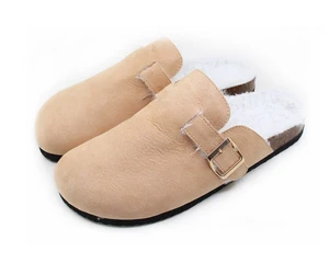 Winter Women's Microfiber Birkenstocks Slippers Wear Slippers Warm Comfortable Boken Shoes