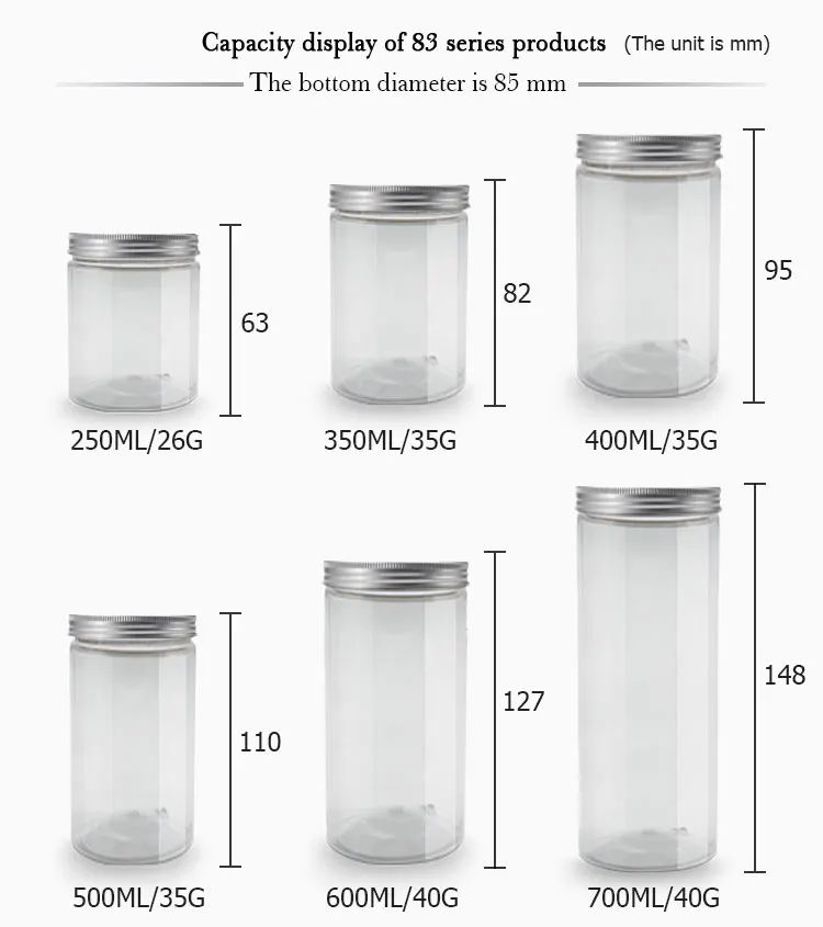 plastic jar 750 ml