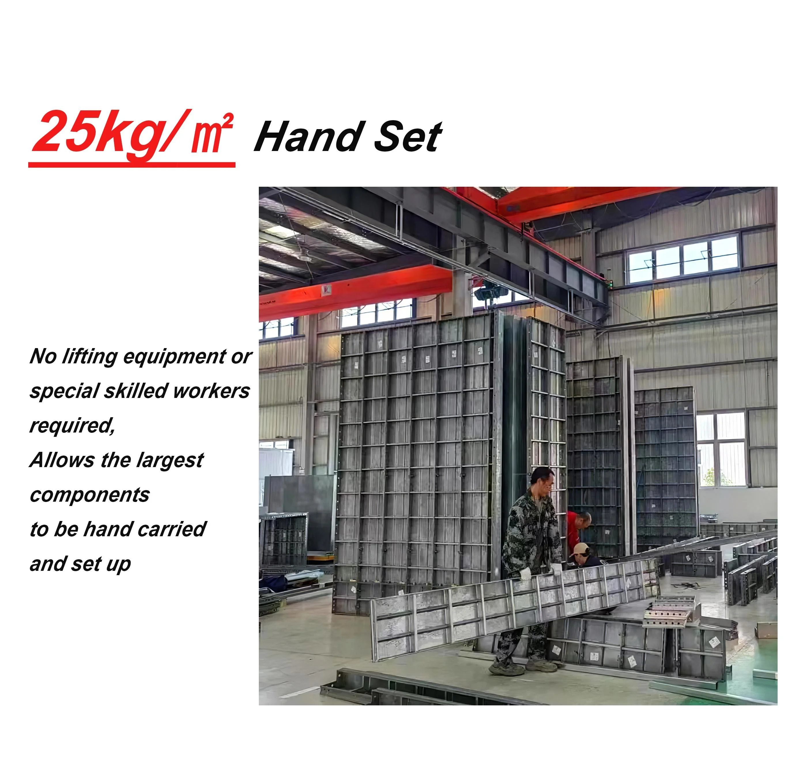 Light Weight Steel Alloy Formwork for Concrete Construction Wall Column Beam Slab Mould Replace Aluminum and Plastic Formwork