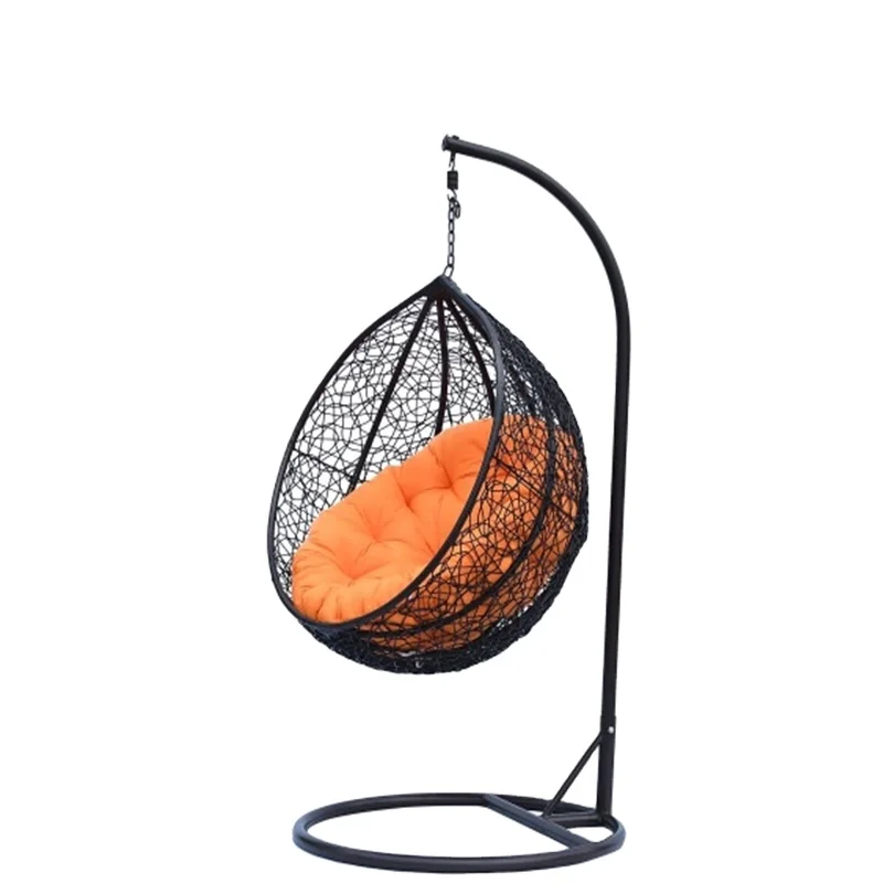 outdoor garden furniture patio rattan swing chair with stand 333051