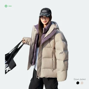 OEM Custom Design Waterproof Windproof Breathable Fall/Winter Men's Casual Thick Hooded Warmth Loose Fit Varsity Logo 100%