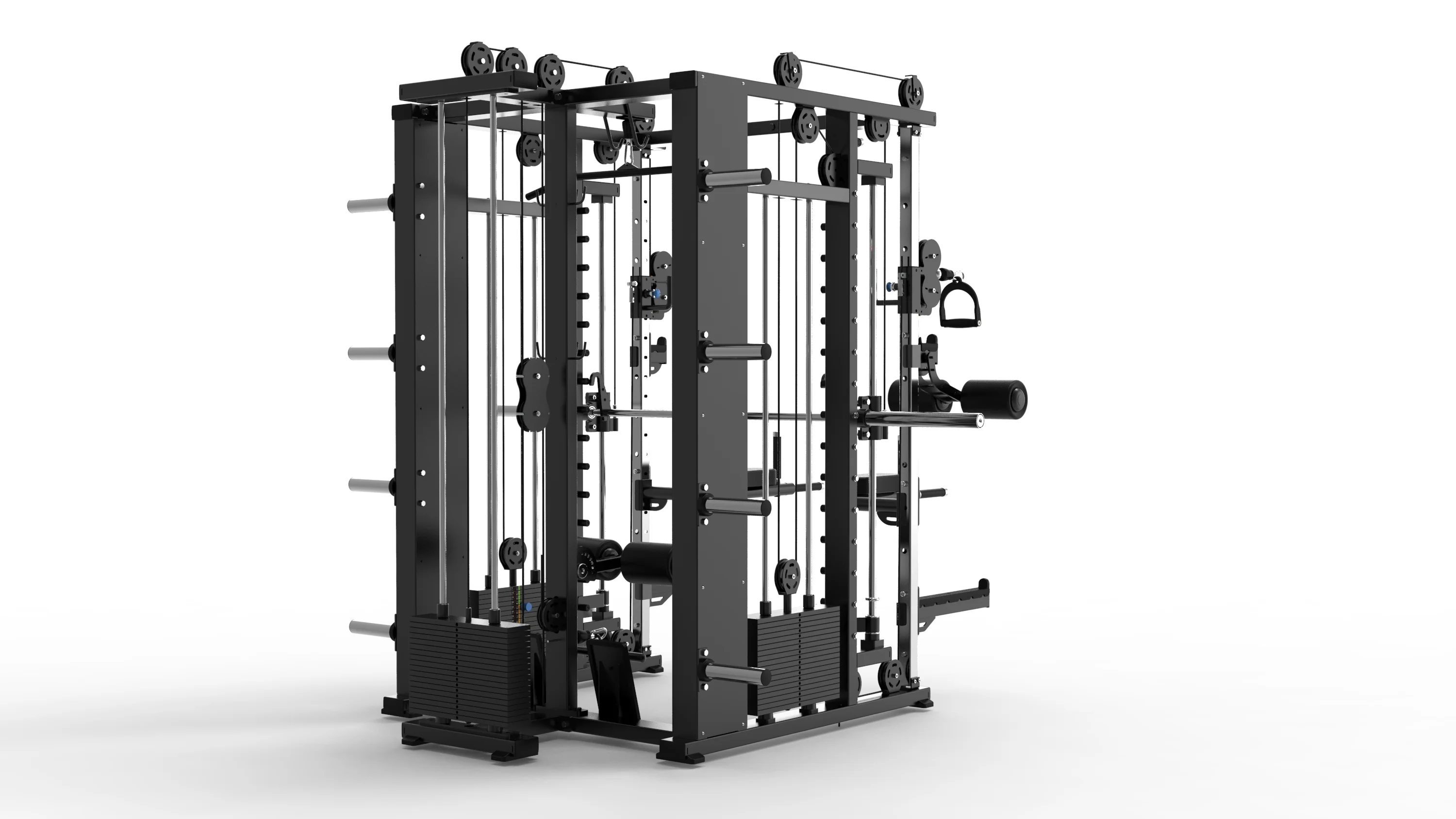 New Arrival Power Cage System Home Gym Multifunction Squat Rack Smith