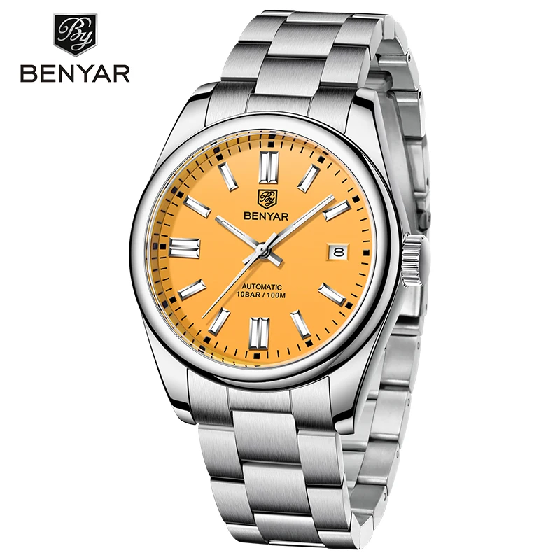 20-60代からのファッション通販  BENYAR 5185シーガルST6ムーブメント自動機械式時計ステンレス鋼 時計