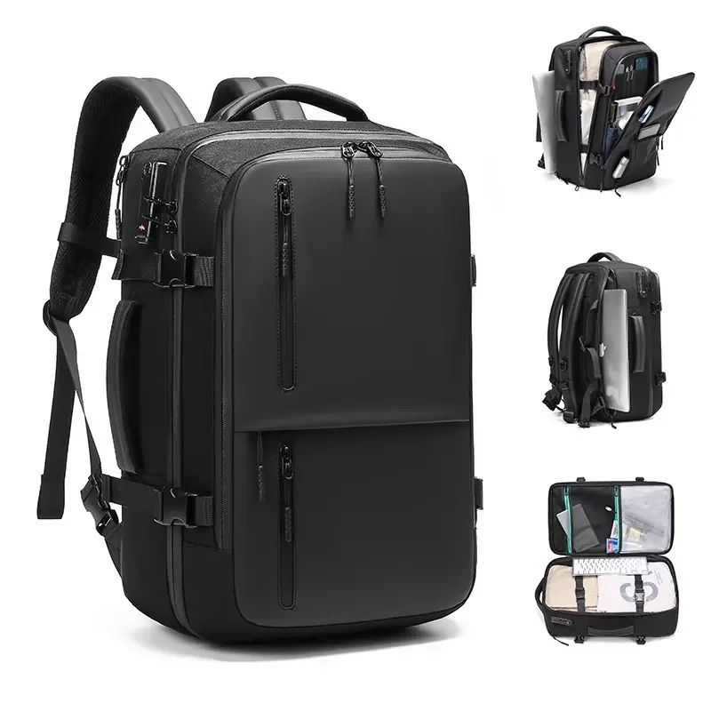 Large Capacity Men's Business Travel Backpack with Code Lock - Main Image