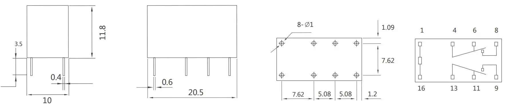 Hjr 4102 l 12v схема контактов