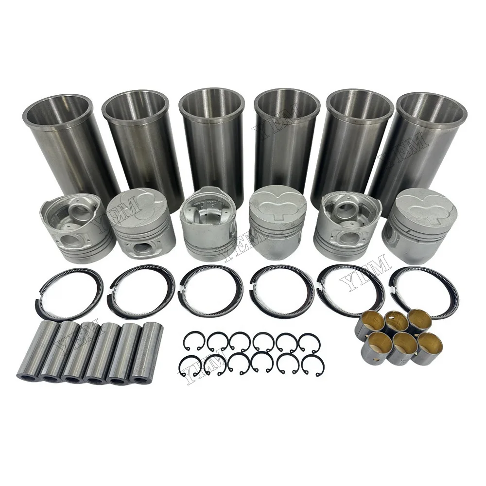 Cylinder Liner Kit Compatible for Nissan SD33 Engine Parts Best Quality 2