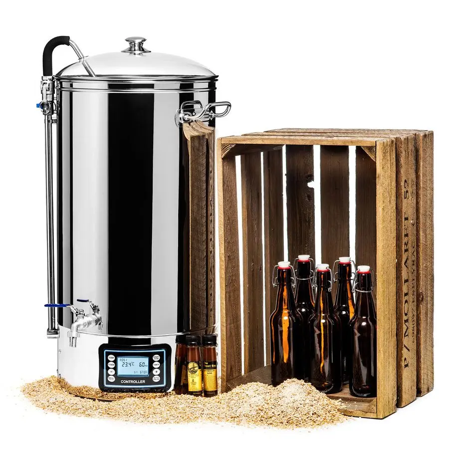 Home Brew All in One Automatic Bruge Beer Brewer Brewing System 40L Beer Making Machine Micro Brewery 16