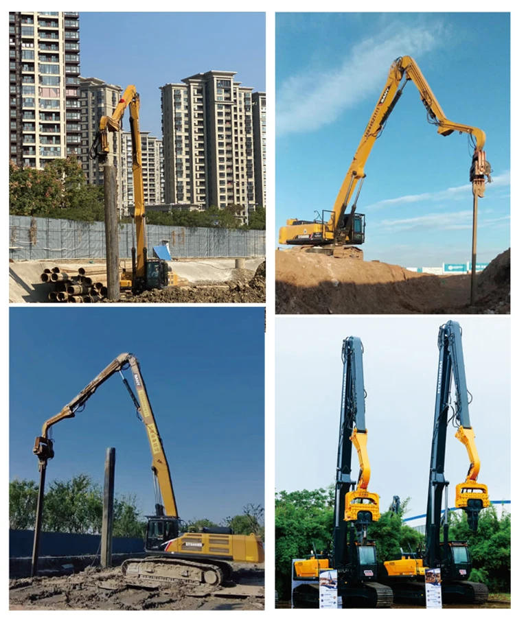 Excavator Sheet Pile Driver Drilling Machine Excavator Hydraulic Pile