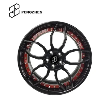 Pengzhen Chromatography Jante Gloss Black Rims Red Line 18 Inch 20x10 ...