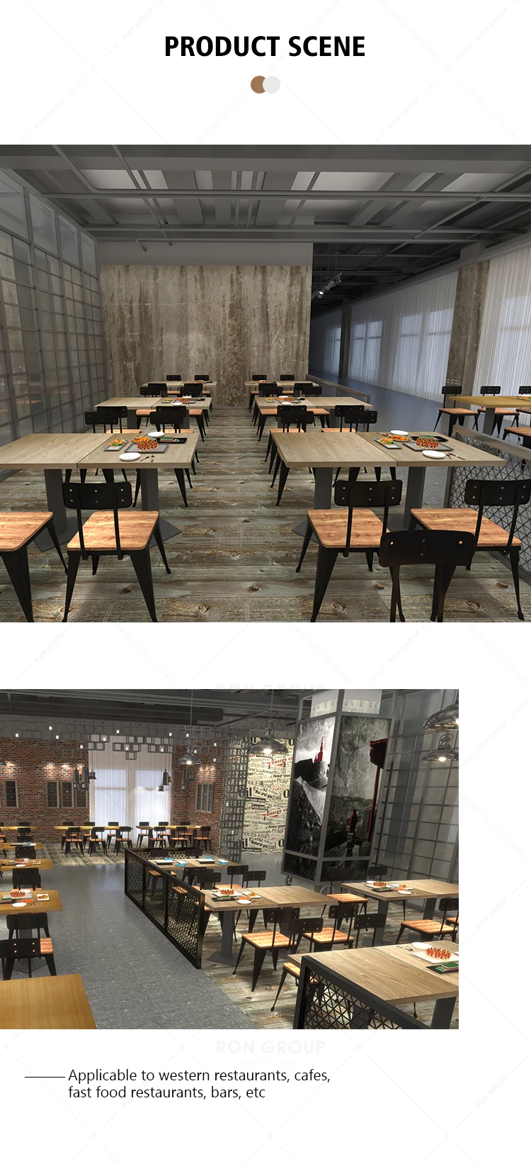 Strong Quality Morden Cheap Durable Outdoor Indoor square Round clear Texture Restaurant Mdf Dining Table