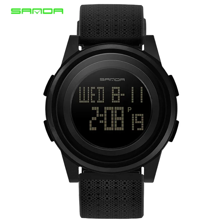 SANDA 337 Stylish Ready Made Ornate Top Quality New Design Original Factory Price on Sale Personalized Men Watch Silicone Strap