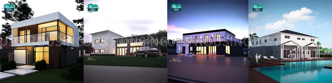 Fast Construction Cheap Prefabricated Houses Real Estate Prefab House Made of Sandwich Panel for Carport Use