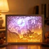 7 Colors Light Wooden Frame