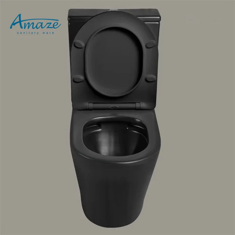 New design ceramic sanitary ware bathroom water closet two piece toilet bathroom details