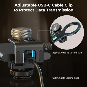SMALLRIG SSD Holder 2-in-1 SSD Mount Bracket for MagSafe With Cold Shoe Cable Clamp 4779 product image